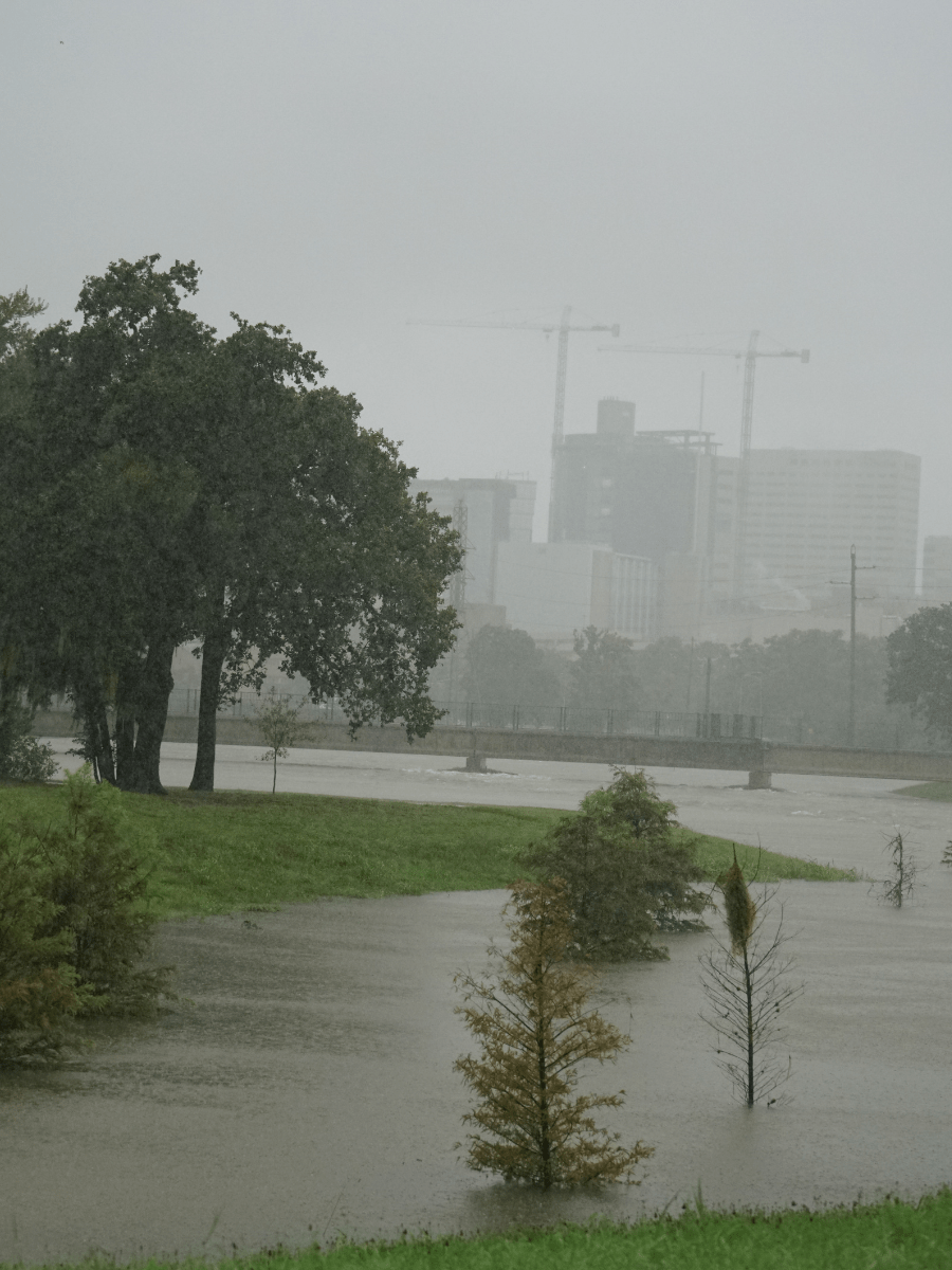 This powerful image captures the aftermath of a devastating storm that wreaked havoc in Texas. Amidst the debris and destruction, Beacon Restoration Services stands as a beacon of hope.