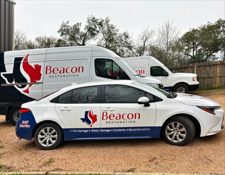 Water Damage Restoration Vehicle - Beacon Restoration Services